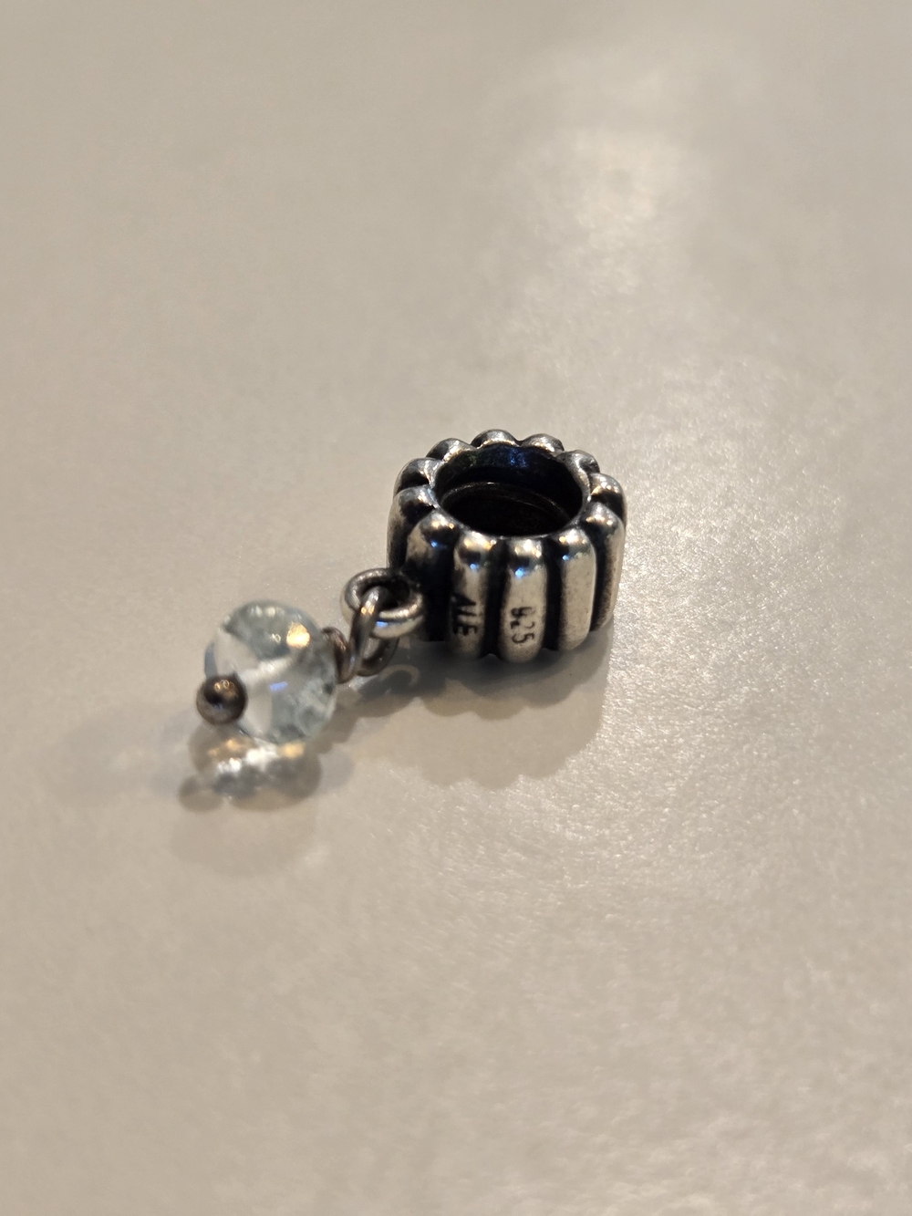 Pandora Sterling Silver Crystal Dangle Charm